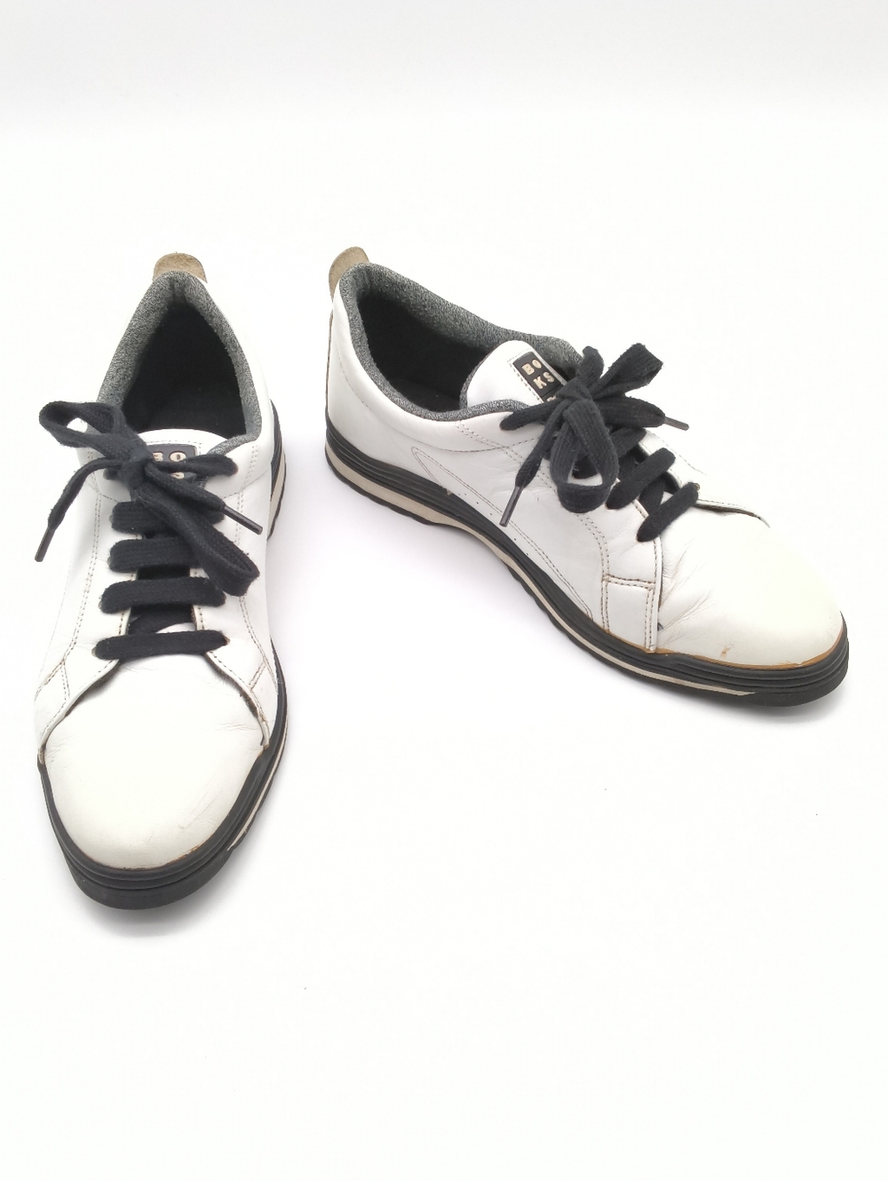 Vintage Reebok BOKS White Leather Sneakers - 90s Retro